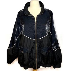 Vintage 1990’s Shimmery Duo Tone Windbreaker Jacket